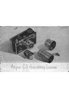 Argus C 3 manual. Camera Instructions.